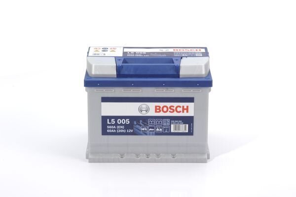 Mahtuvusaku Bosch L5 005 60Ah 560A 242x175x190 -+ hind ja info | Akud | kaup24.ee