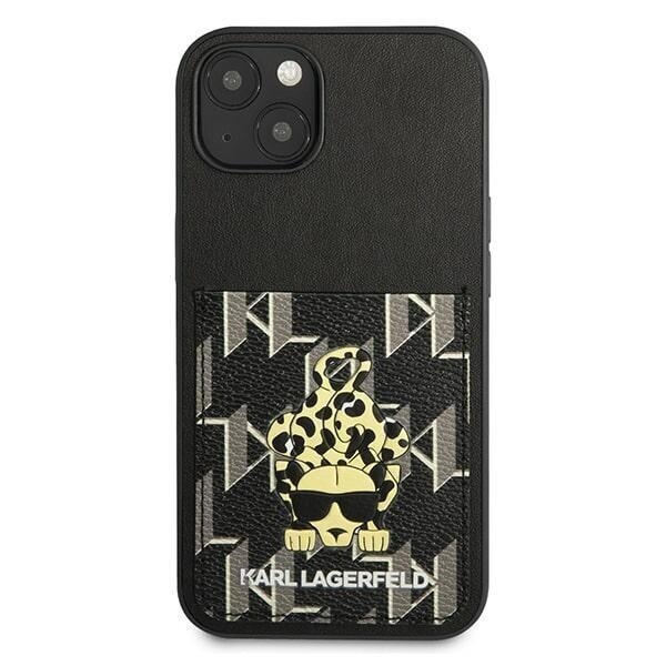 KARL LAGERFELD Karlimals Cardslot - iPhone 13, must hind ja info | Telefoni kaaned, ümbrised | kaup24.ee
