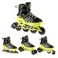 NH18192 4IN1 BLACK-GREEN SIZE L(39-43) IN-LINE SKATES/HOCKEY ICE SKATES hind ja info | Rulluisud ja tarvikud | kaup24.ee