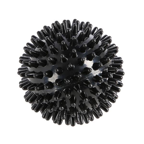 Massaažipall BLP01 BLACK SPIKY HMS hind ja info | Massaažikaubad | kaup24.ee