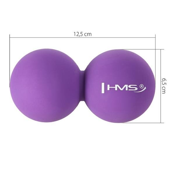 Massaažipall BLC02 VIOLET HMS (double) hind ja info | Massaažikaubad | kaup24.ee