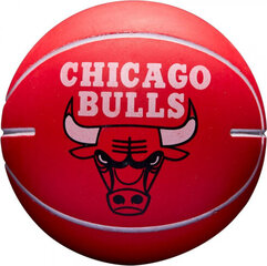 Баскетбольный мяч Wilson NBA Dribbler Chicago Bulls Mini Ball WTB1100PDQCHI цена и информация | Баскетбольные мячи | kaup24.ee