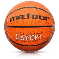 Korvpalli pall Meteor Layup 1 orange цена и информация | Баскетбольные мячи | kaup24.ee