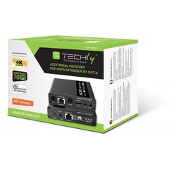 HDMI pikendaja Techly 4K HDMI kuni 70 m Cat6 / 6A / 7 kaabliga цена и информация | Адаптеры и USB-hub | kaup24.ee