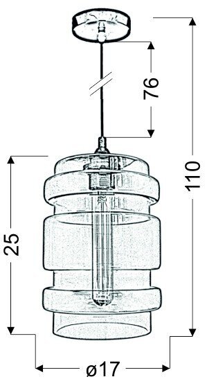 Rippvalgusti Candellux 31-36643 hind ja info | Rippvalgustid | kaup24.ee