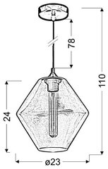 Подвесной светильник Candel 5531-36353-Z цена и информация | Люстры | kaup24.ee