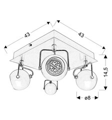 Laevalgusti Candellux 98-25036-Z hind ja info | Laelambid | kaup24.ee