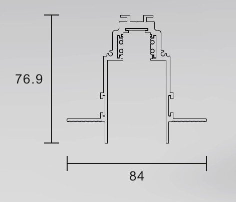 Magnetsiin, raamita kaetud valge R35-2 1000mm hind ja info | Siinivalgustid ja siinid | kaup24.ee