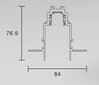 Magnetsiin, raamita kaetud valge R35-2 1000mm hind ja info | Siinivalgustid ja siinid | kaup24.ee