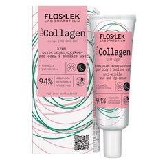 Крем для кожи вокруг глаз и губ против морщин Floslek Fito Collagen Anti-Wrinkle Eye and Lip Cream, 30 мл цена и информация | Сыворотки, кремы для век | kaup24.ee