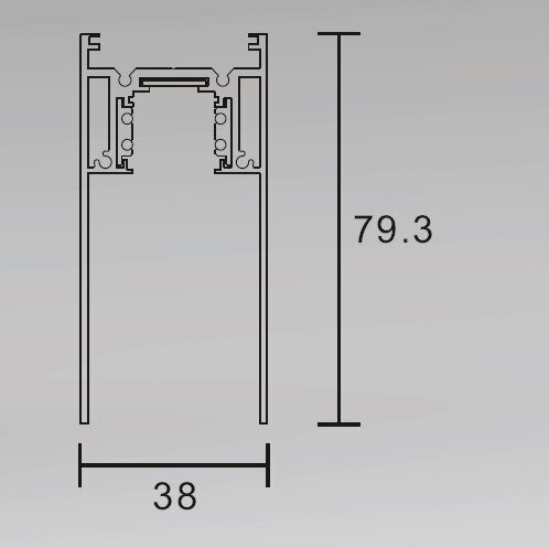 Magnetsiini pind / vedrustus valge S35 1000mm hind ja info | Siinivalgustid ja siinid | kaup24.ee