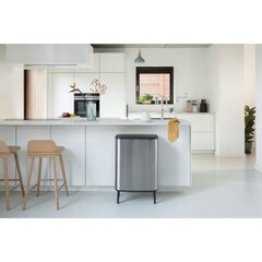 Prügikast Brabantia Bo Touch Bin Hi, 2x30 l, Matt Steel FPP hind ja info | Prügikastid | kaup24.ee