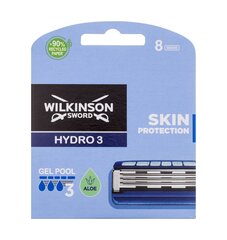 Raseerimispead Wilkinson Sword Hydro 3, 8 tk цена и информация | Косметика и средства для бритья | kaup24.ee