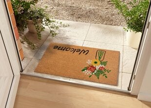 Коврик под дверь Hanse Home Welcome & Flowers 45x75 см цена и информация | Придверные коврики | kaup24.ee