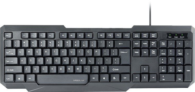 Juhtmega klaviatuur Speedlink Scripsi, ENG, (SL-640003-US) hind ja info | Klaviatuurid | kaup24.ee