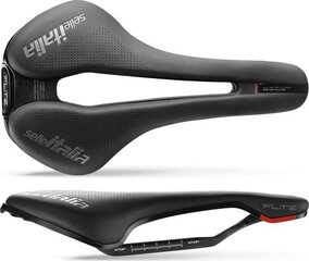 Jalgratta sadul Selle Italia Flite Boost Superflow Kit Carbonio S, must hind ja info | Jalgratta sadulad ja sadulakatted | kaup24.ee