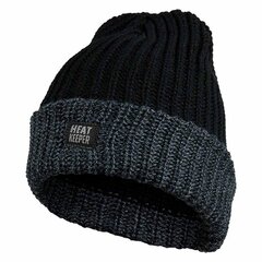 Мужская зимняя шапка Heat Keeper, чёрная цена и информация | Мужские шарфы, шапки, перчатки | kaup24.ee