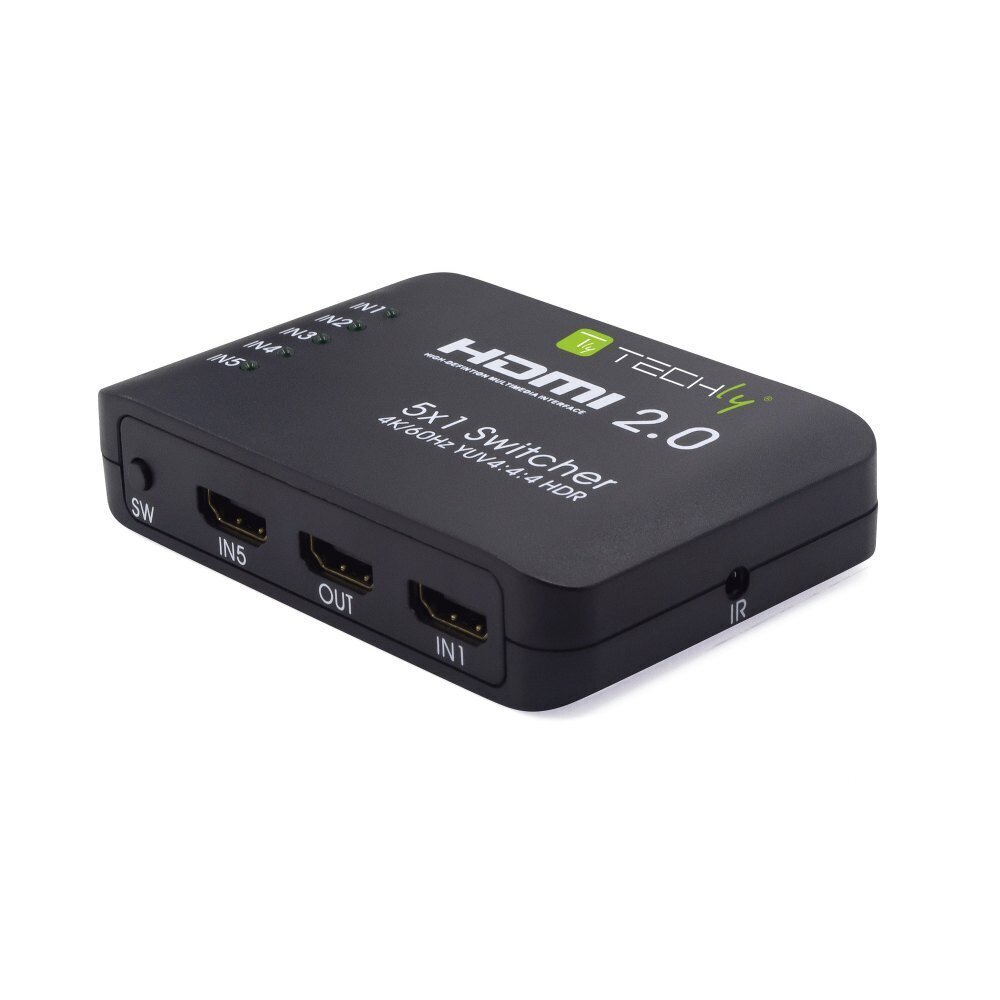 Lüliti Techly HDMI 2.0 5x1 4K*60Hz HDR hind ja info | USB jagajad, adapterid | kaup24.ee