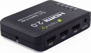 Lüliti Techly HDMI 2.0 5x1 4K*60Hz HDR цена и информация | Адаптеры и USB-hub | kaup24.ee