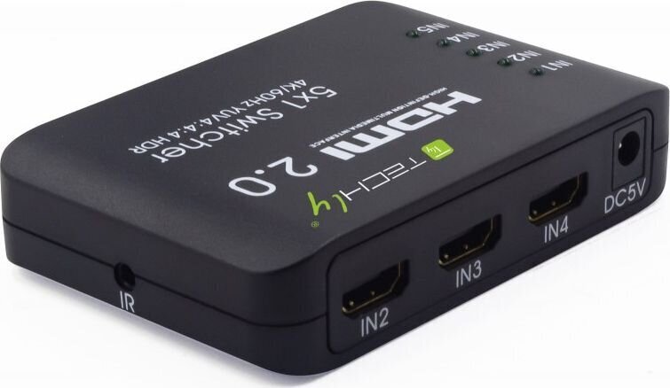 Lüliti Techly HDMI 2.0 5x1 4K*60Hz HDR цена и информация | USB jagajad, adapterid | kaup24.ee