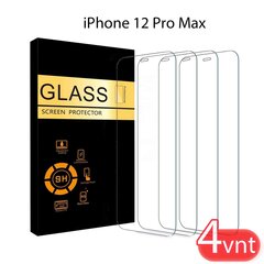 Karastatud kaitseklaas iPhone 12 Pro Max, 4 tk hind ja info | Ekraani kaitsekiled | kaup24.ee