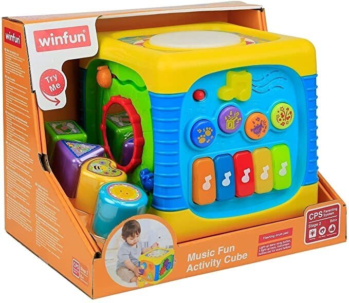Winfun Interaktiivne muusikakuubik цена и информация | Imikute mänguasjad | kaup24.ee