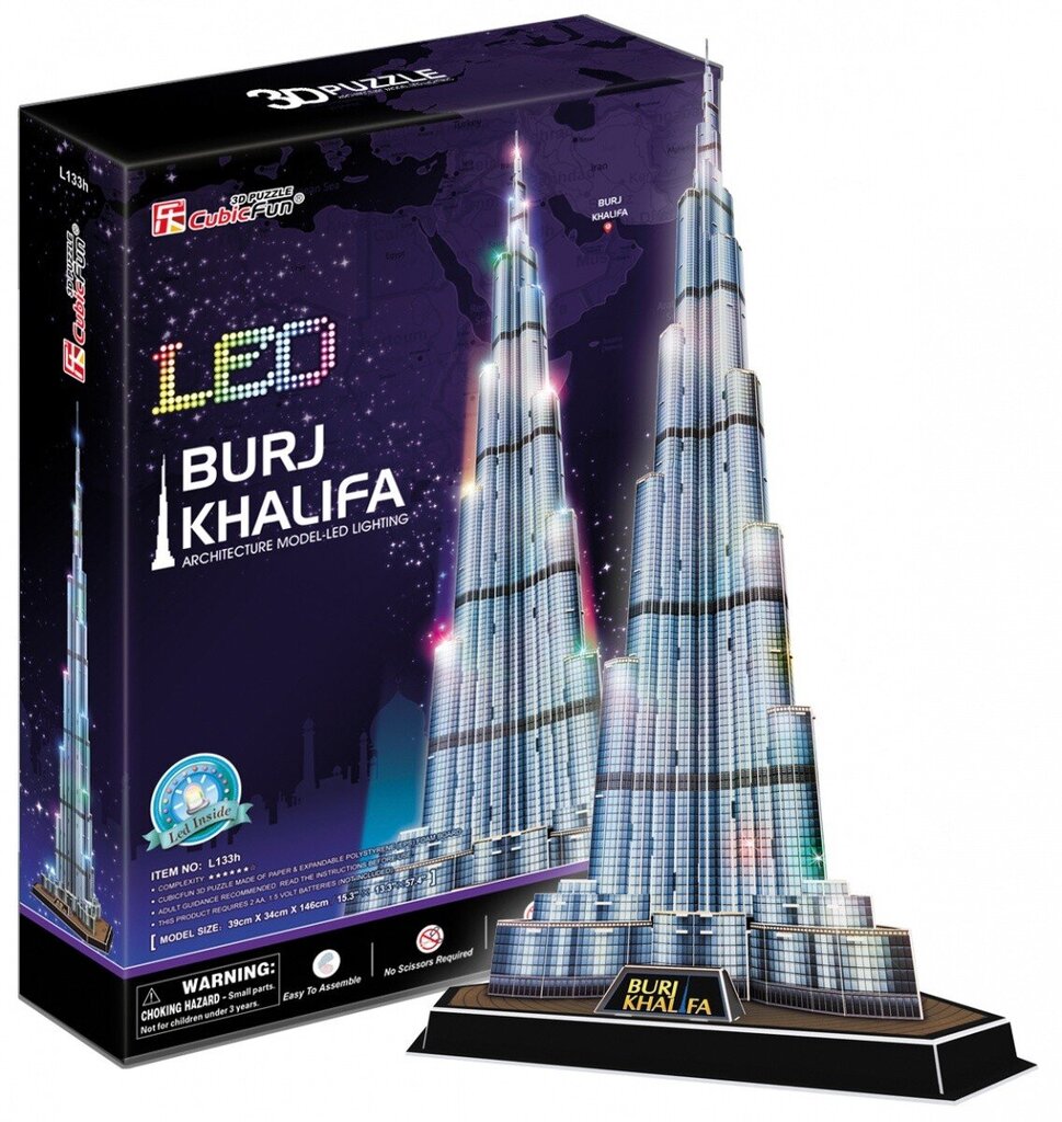 Cubic Fun Burj Khalifa 3D pusle (kerge) цена и информация | Pusled | kaup24.ee