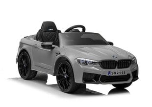 Ühekohaline elektriauto lastele BMW M5, hall lakitud цена и информация | Электромобили для детей | kaup24.ee