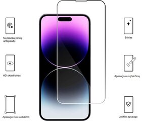 Kaitseklaas klaas 3 tk. iPhone 13 Pro Max hind ja info | Ekraani kaitsekiled | kaup24.ee