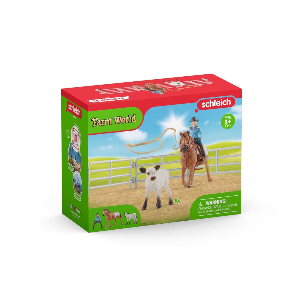 Hobusega ratsutaja koos vasikaga Farm World Schleich hind ja info | Tüdrukute mänguasjad | kaup24.ee