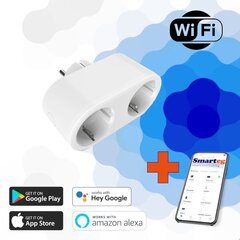 Smart Wi-Fi topeltpistikupesa цена и информация | Выключатели, розетки | kaup24.ee