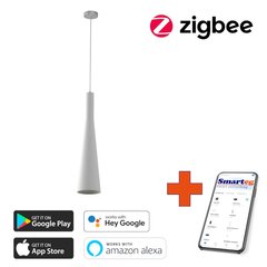 Умный потолочный светильник, E27, RGBW, белый (Zigbee) цена и информация | Потолочные светильники | kaup24.ee