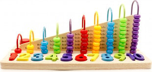 Ecotoys Educational toy abacus, digits blocks цена и информация | Развивающие игрушки | kaup24.ee