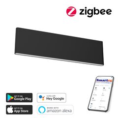 Nutikas seinalamp 29cm 8W must (Zigbee) цена и информация | Настенные светильники | kaup24.ee