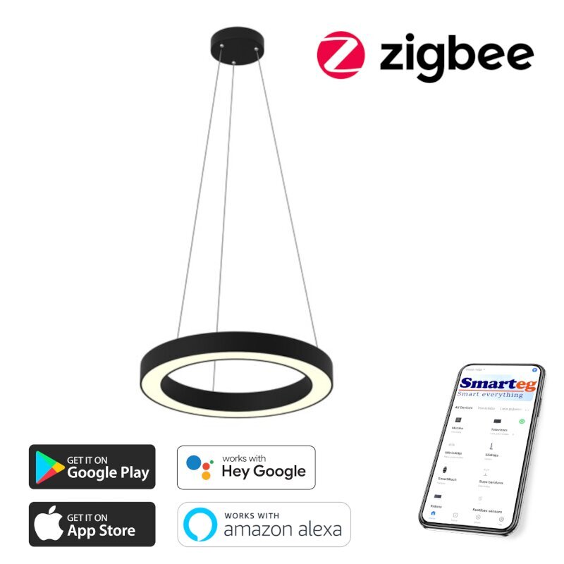 Nutikas kärglamp 60cm 52W must (Zigbee) hind ja info | Laelambid | kaup24.ee