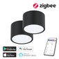 2x nutikas kärglamp 15x15cm 12W must (Zigbee) hind ja info | Laelambid | kaup24.ee