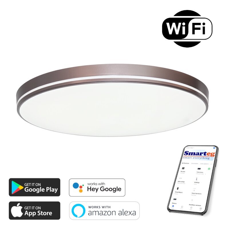 Nutikas lamp 51cm 48w kohv (Wi-Fi) hind ja info | Laelambid | kaup24.ee