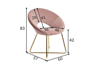 Обеденный стул Tool, розовый цвет цена и информация | Стулья для кухни и столовой | kaup24.ee