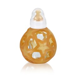 Klaaspudel ja kummist närimispall Hevea Star ball 0+ kuud 150 ml hind ja info | Närimislelud | kaup24.ee