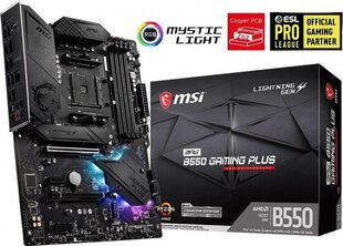 MSI B550 MPG Gaming Plus AMD AM4 ATX hind ja info | Emaplaadid | kaup24.ee