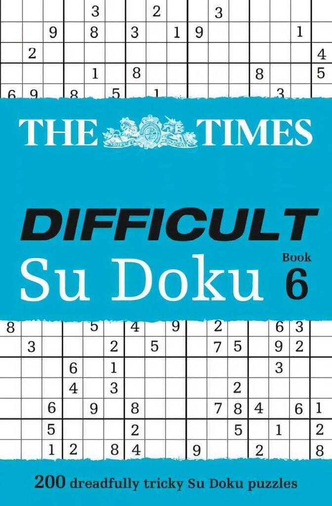 Times Difficult Su Doku Book 6: 200 Challenging Puzzles from the Times цена и информация | Tervislik eluviis ja toitumine | kaup24.ee