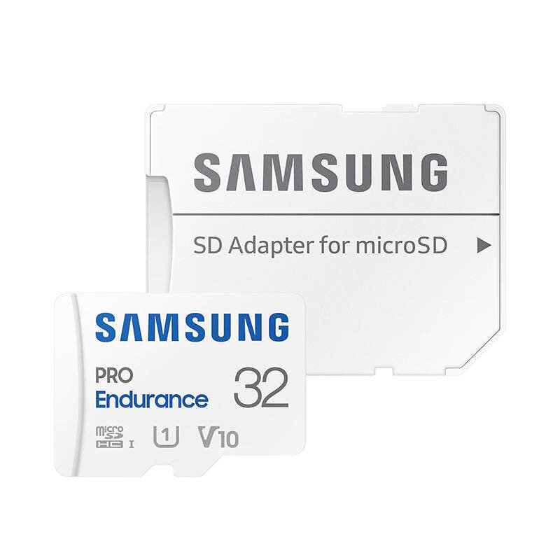 Samsung Pro Endurance 32GB mälukaart + adapter цена и информация | Fotoaparaatide mälukaardid | kaup24.ee