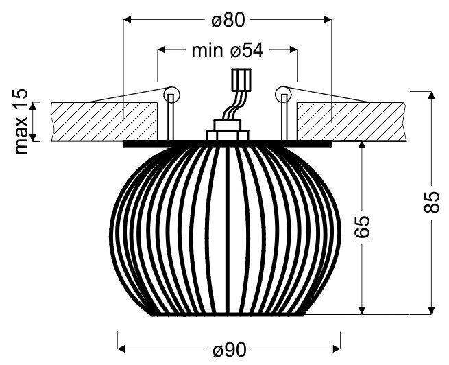 Laevalgusti Candellux 2284170 цена и информация | Laelambid | kaup24.ee