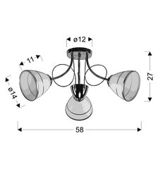 Laevalgusti Candellux 33-77974 цена и информация | Потолочные светильники | kaup24.ee