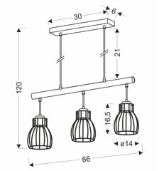 Подвесной светильник Candel 5533-78087 цена и информация | Люстры | kaup24.ee