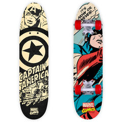 Деревянный скейтборд "Капитан Америка", 61 см цена и информация | Скейтборды | kaup24.ee