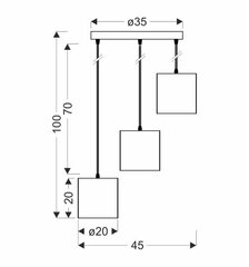 Rippvalgusti Candellux Atlanta 33-00682 цена и информация | Люстры | kaup24.ee