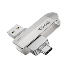 USB3.0 Mälupulk HOCO Wide UD10 USB + Type-C — 64GB hind ja info | Mälupulgad | kaup24.ee