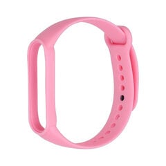 Силиконовый ремешок для Xiaomi Mi Band 5/6/7 - Розовый цена и информация | Аксессуары для смарт-часов и браслетов | kaup24.ee
