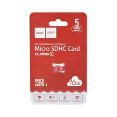 Карта памяти Hoco microSD TF High Speed Class 10 — 16GB цена и информация | Карты памяти | kaup24.ee